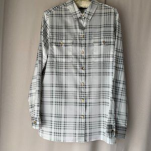 Jones New York Plaid Blouse